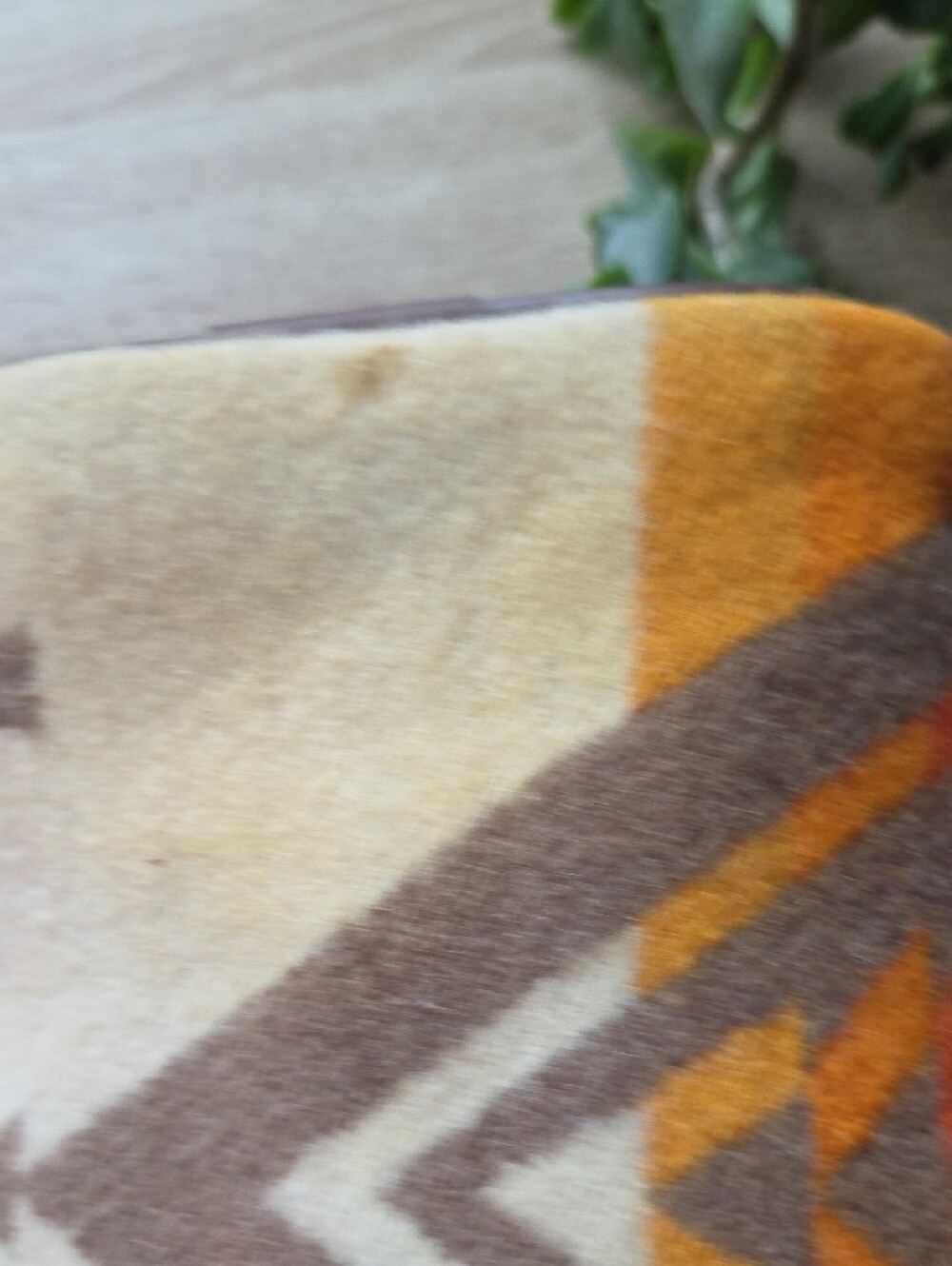Pendleton Geometric Wool Travel Pouch in Cream, Orange & Red - Picture 6 of 9
